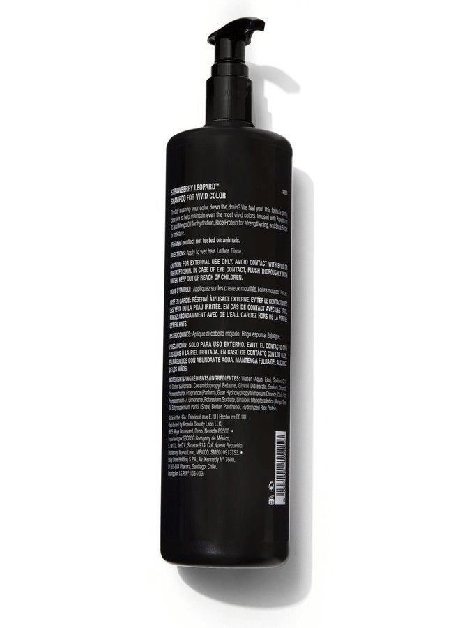 Strawberry Leopard Shampoo for Vivid Color, Repairs and Rejuvenates Hair, All Hair Types & Textures, Vegan, Gluten, CrueltyFree, 33.8 Fl Oz - Image 3